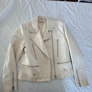 Top Shop Cream "Leather" Jacket